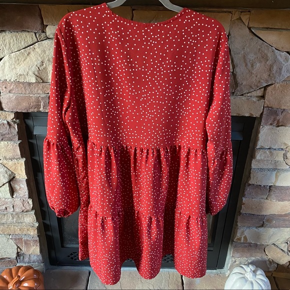 Brick 🧱 Red Tier Dress - Picture 4 of 6